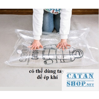 TÚI HÚT CHÂN KHÔNG CÓ MÓC TREO XOAY 360 - BẢO QUẢN ÁO KHOÁC, ÁO PHAO, CHĂN MÀN…. GD601-TCK-Treo