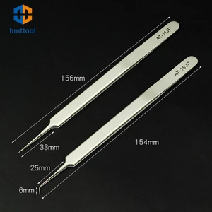 Thép không gỉ chính xác AT-11JP thẳng AT-15JP Bộ nhíp đường bay siêu mỏng cong cho dụng cụ sửa chữa điện thoại công nghiệp