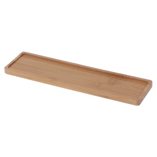 Khay Gỗ Tre Hình Chữ Nhật Mini Dùng Đựng Chậu Cây/Hoa Đơn Giản
