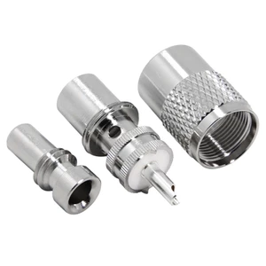 Đầu nối BTM UHF Nam Cắm PL259 Hàn RG8X RG59 RG8 RF Bộ chuyển đổi kết nối đồng trục