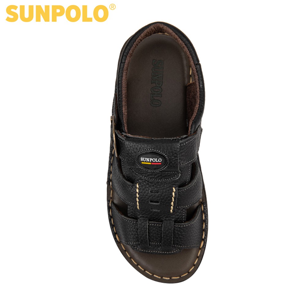 Ảnh Xăng Đan Nam Da Bò Cao cấp SUNPOLO SDA023 3