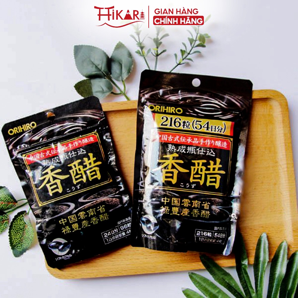 Ảnh Viên uống dấm đen giảm cân Nhật Bản Orihiro túi 216 viên đẹp da an toàn 3