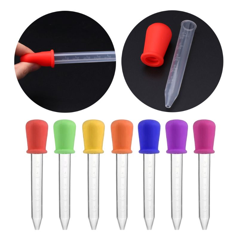 Ống nhỏ giọt 5ml bằng silicone cho bé ăn dặm/uống thuốc