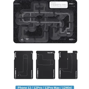 Qianli BGA Reballing Stencil cho IPhone 12 / 12Pro / 12ProMax / 12Mini 13 Khung Giữa Trồng Thiếc Reballing Platform Tool