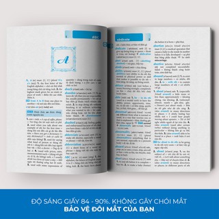 Sách - Từ Điển Anh Anh Việt Phiên Bản Bìa Mềm Màu Xanh Giải Thích Chi Tiết