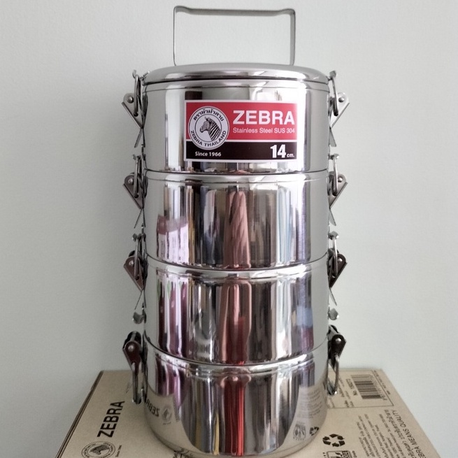 Camen Inox Zebra 14cmx4 Ngăn Có Khóa Gài, Ngăn Rời, Inox 304 Thái Lan ...