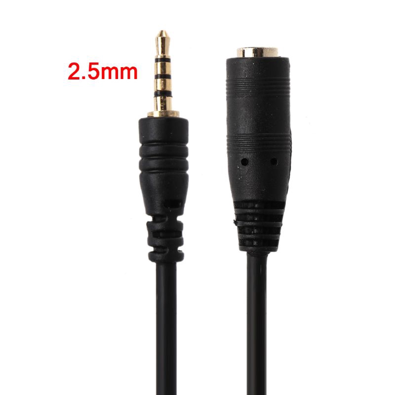 150cm 2.5mm Male to Female Jack Extension  AUX Cable Cord for Smartphone 2.