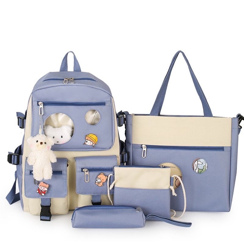 Balo set 4 món thời trang đi học - 2 khoá