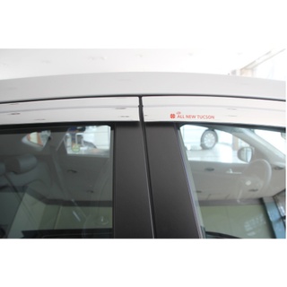 Vè che mưa Mạ Crom xe MG ZS 2021 - 2025 gồm 6 chi tiết - Hàng chính hãng Auto Clover Hàn Quốc