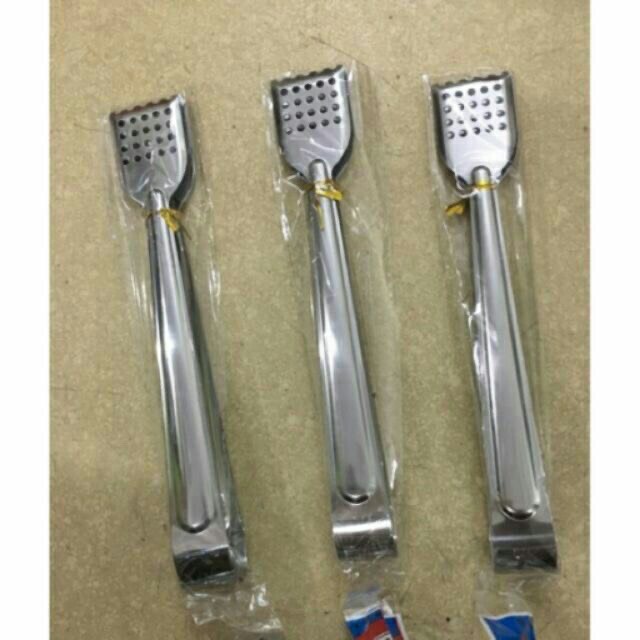 Kẹp inox gắp thức ăn thiết kế nhiều lỗ giúp lọc dầu chất liệu thép không gỉ đa năng tiện dụng
