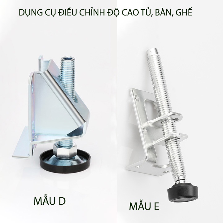Dụng cụ điều chỉnh độ cao chân tủ, bàn, ghế đa năng làm thép mạ kẽm ...