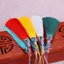 Tua rua lụa băng! Cloisonne dọc băng lụa men nút thắt thủ công treo túi đánh dấu trang