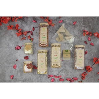 Hộp Quà Tết Cao Cấp Set 05A - Combo Hạt Dinh Dưỡng & Mứt Trái Cây Sấy Đặc Sản | Hải Long Food