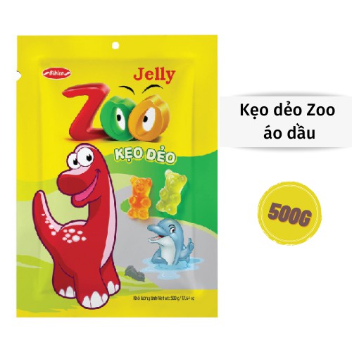 Ảnh Kẹo Zoo Áo Dầu Bibica 500g 1