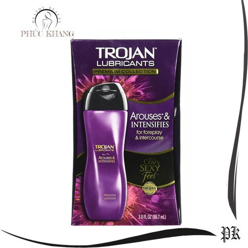 Gel bi trn Trojan Arouses & Intensifies se kht tng khoi cm chai  88.7ml | Shopee Vit Nam