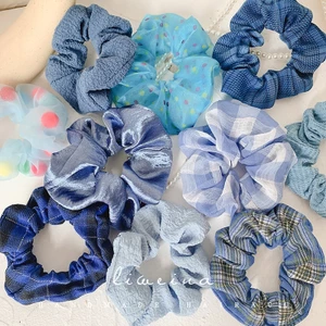 🌺xinyia🌺 Dây buộc tóc, cột tóc vải scrunchies chiffon chấm bi siêu đẹp Orin