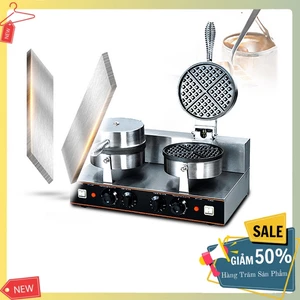 Máy nướng bánh tổ ong đôi công nghiệp 2400W kiểm soát nhiệt độ chính xác, bánh thơm ngon