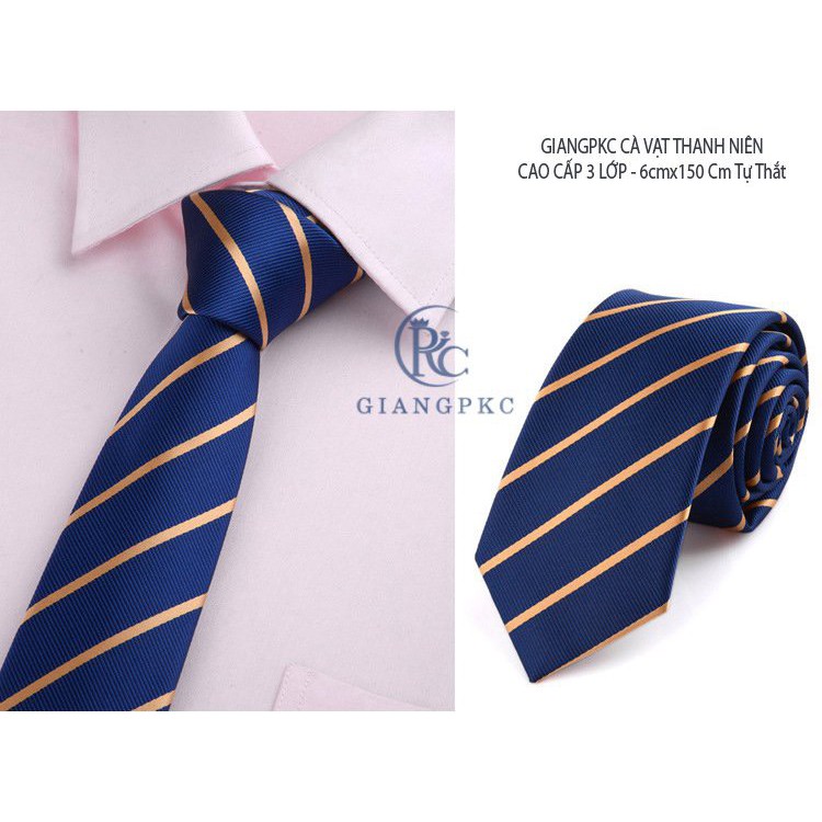 Cà vạt nam chuẩn kiểu dáng hàn quốc ngang 6cm cho thanh niên - Cavat ...