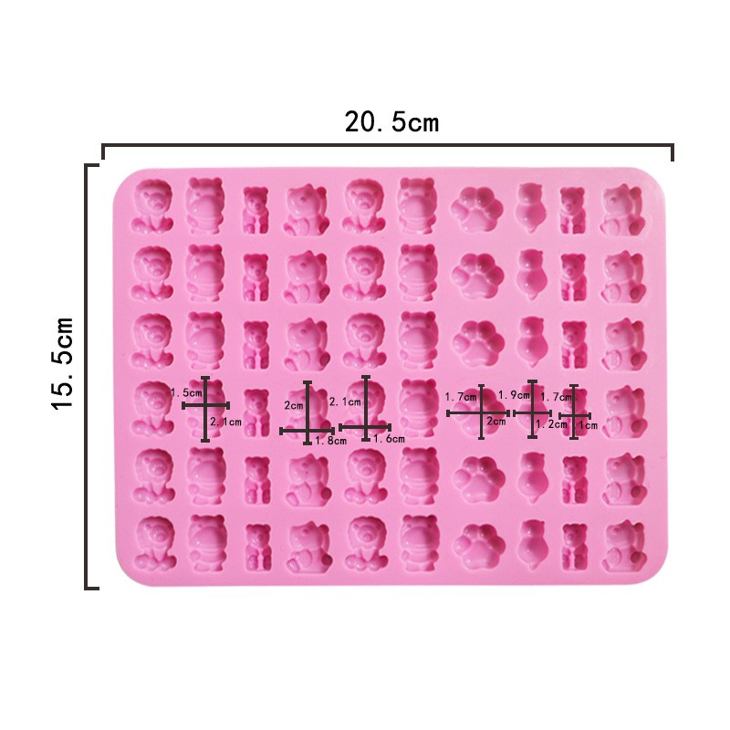 Khuôn silicone mềm tạo hình làm bánh/chocolate/đá viên mini tiện lợi