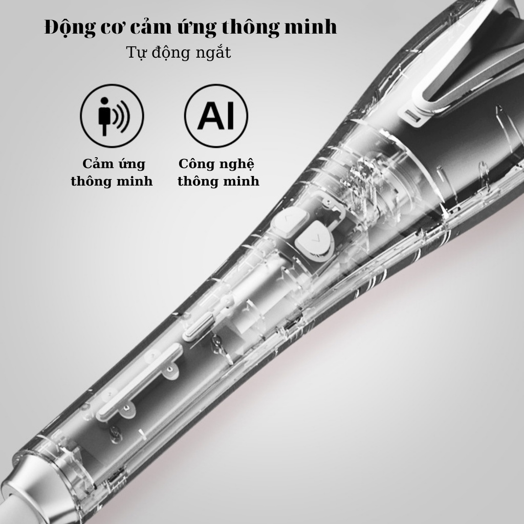 Mô tả Máy Uốn Tóc Tự Động Xoay 360 Độ Nanomax Xn-389, Thiết Kế Xoay 3 In 1 Dễ Dàng Tạo Kiểu - Bảo Hành 6 Tháng - 2