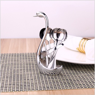 Con THIÊN NGA Đựng Thìa Nĩa Phụ kiện Bàn Ăn Màu Vàng Bạc Có Nĩa Inox 304 Hợp Kim Bóng ĐẸP
