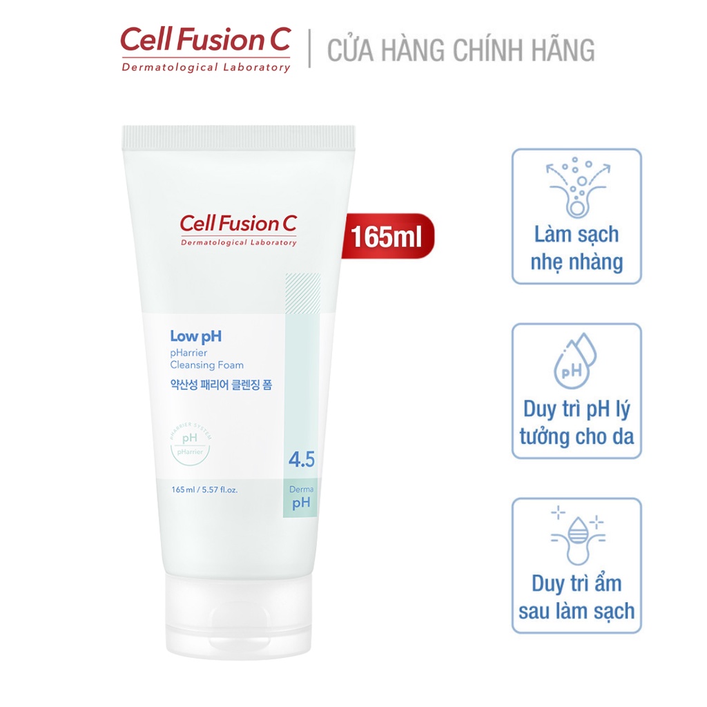 Ảnh Sữa Rửa Mặt Cấp Ẩm & Cân Bằng Độ pH Trên Da Cell Fusion C Low pH pHarrier Cleansing Foam 165ML 1