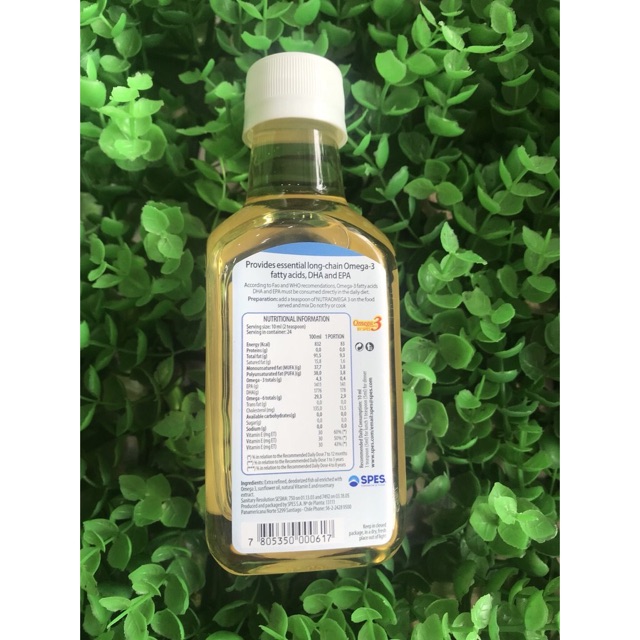 Dầu cá ăn dặm Nutra Omega3 nhập khẩu Chi Lê 240ml - Bổ sung DHA & EPA cho trẻ từ 7 tháng tuổi_(HiPP) - hanzo2009