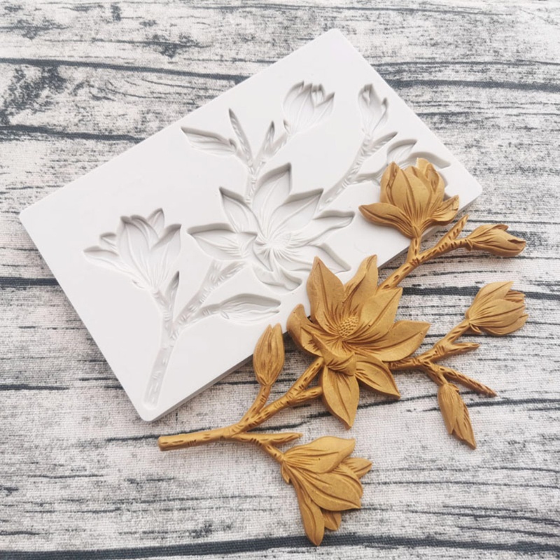YU Mộc Lan Hình Hoa Khuôn 3D Handmade Thanh Thủ Công Nhà Bếp Nướng Fonda Gia Đình Nhà
