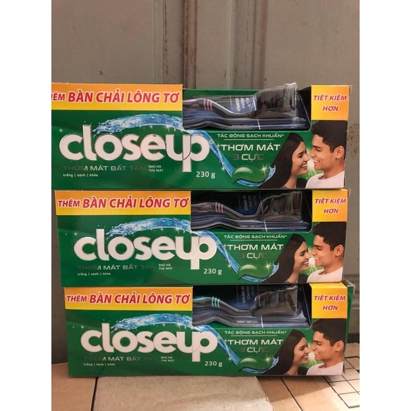 Kem đánh răng Closeup  thơm mát bất tận 230g tặng