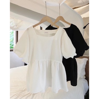 Áo baby cổ vuông tay phồng Ma Vie - Bunny top