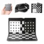 OXXGGKAO Túi Gấp Từ Tính Bộ Cờ Vua Quốc Tế Ban Checkers Máy Bay Du Lịch