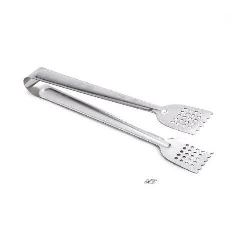 Kẹp inox gắp thức ăn thiết kế nhiều lỗ giúp lọc dầu chất liệu thép không gỉ đa năng tiện dụng