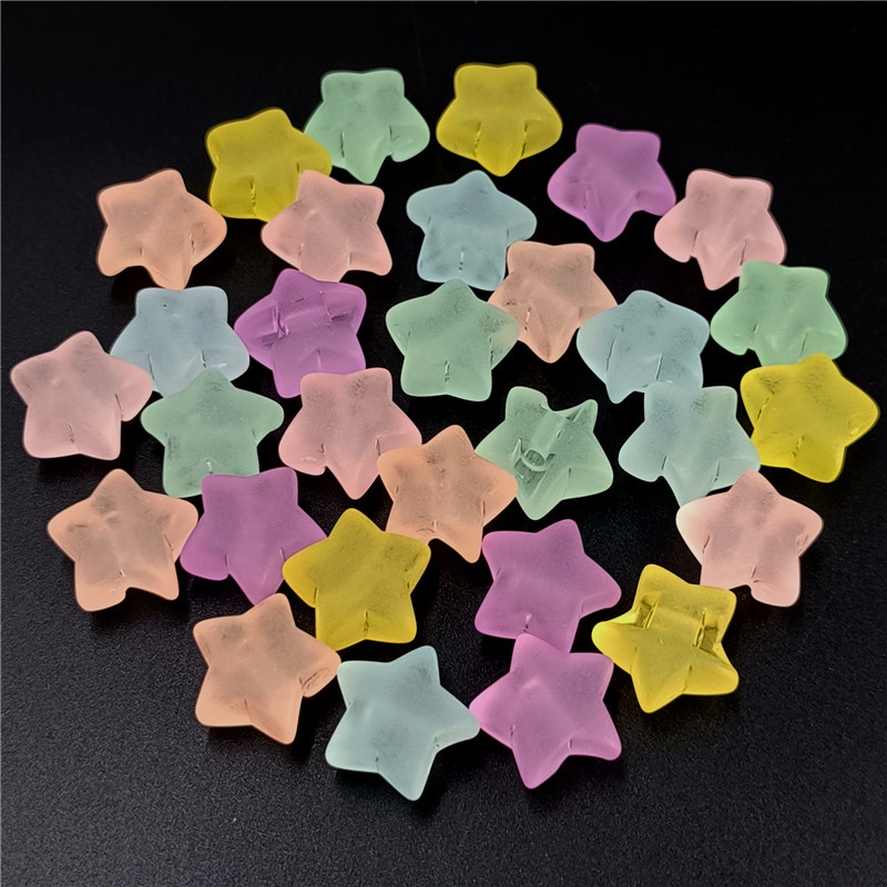 10 Chiếc Mờ Mờ Mờ Đào Trái Tim / Ngôi Sao Lỗ Sau Pentagram Hạt DIY Phụ ...