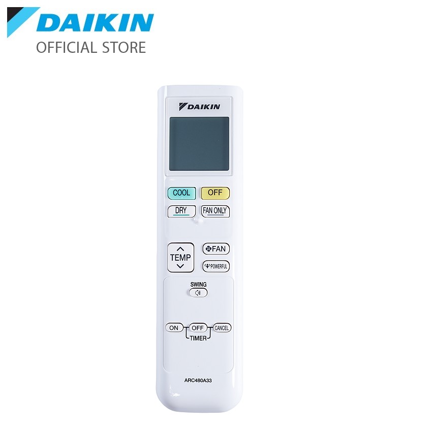 Ảnh Remote ARC480A33 cho máy điều hòa Daikin ATF25/35UV1V, FTC25/35NV1V, FTF25/35UV1V 1