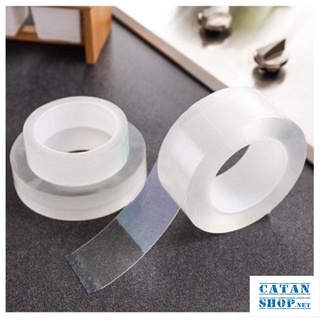 Băng keo nano 2 Mặt Đa Năng Trong Suốt Dài 5m Dính Mọi Bề Mặt Tiện Lợi GD602-KNano-5m