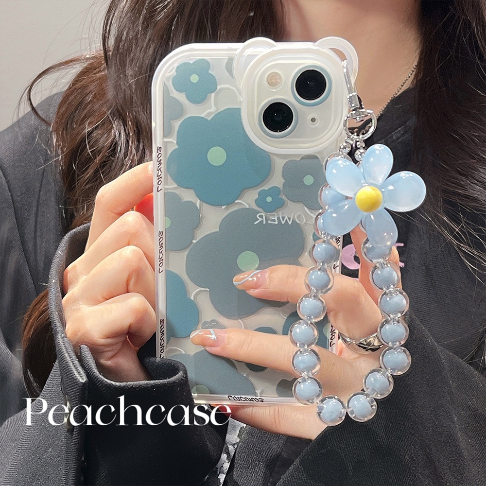 Ốp bảo vệ IPhone 14promax Phong cách mát mẻ Vòng tay hoa Vỏ mềm Apple 12 / 13 / 14promax Phong cách nữ đơn giản Vỏ bảo vệ nhỏ tươi chống sốc
