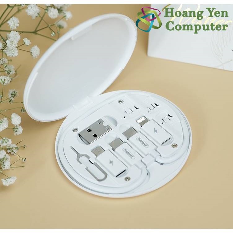 Cáp Sạc Đa Năng 6 in 1 Remax RC-190, Hộp Đựng Tiện Lợi, Sang Trọng - BH 6 Tháng - Hoàng Yến Computer