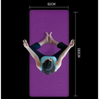 Thảm tập yoga 2 lớp TPE loại đẹp cao cấp kèm túi đựng thảm [Giá xả kho 3 ngày]