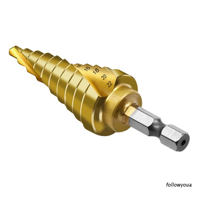 Mũi khoan lục giác phủ titan đầu xoắn ốc 4241 tốc độ cao 4-22mm