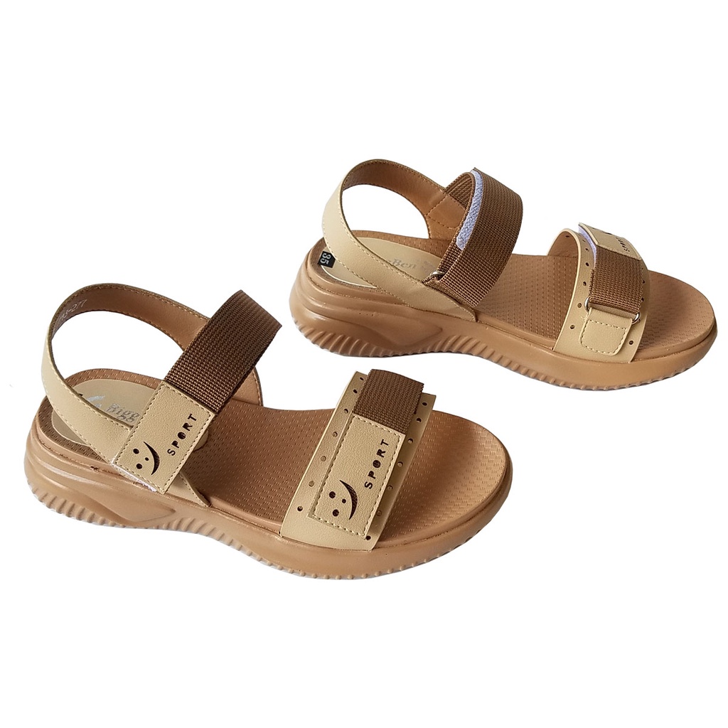Giày sandal nữ cao cấp BIGGBEN cao 4,5cm HKD522