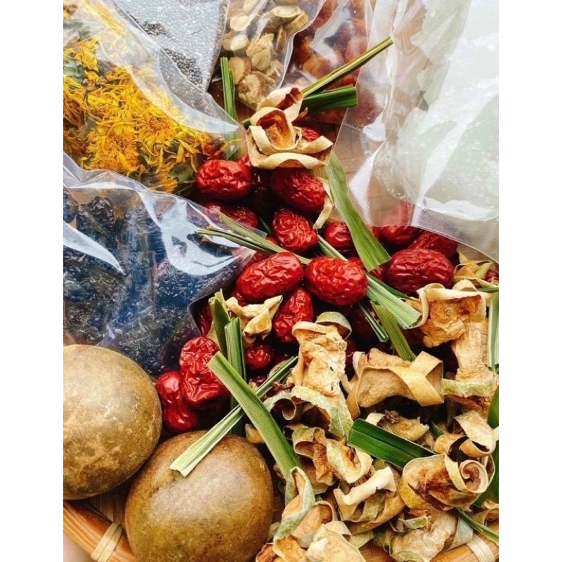 TRÀ BÍ ĐAO LA HÁN GIẢI NHIỆT set 2 quả La Hán 400GR