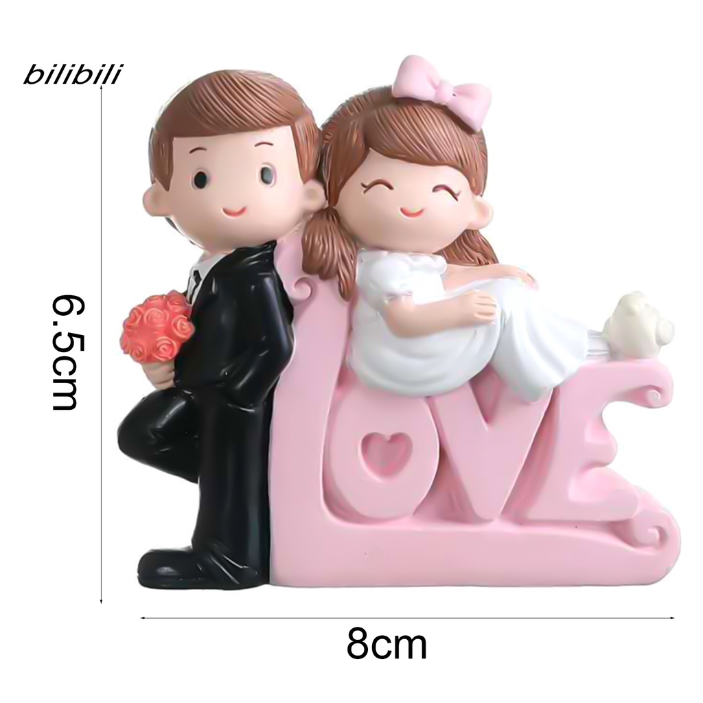 Mô hình búp bê cô dâu chú rể trang trí bánh kem