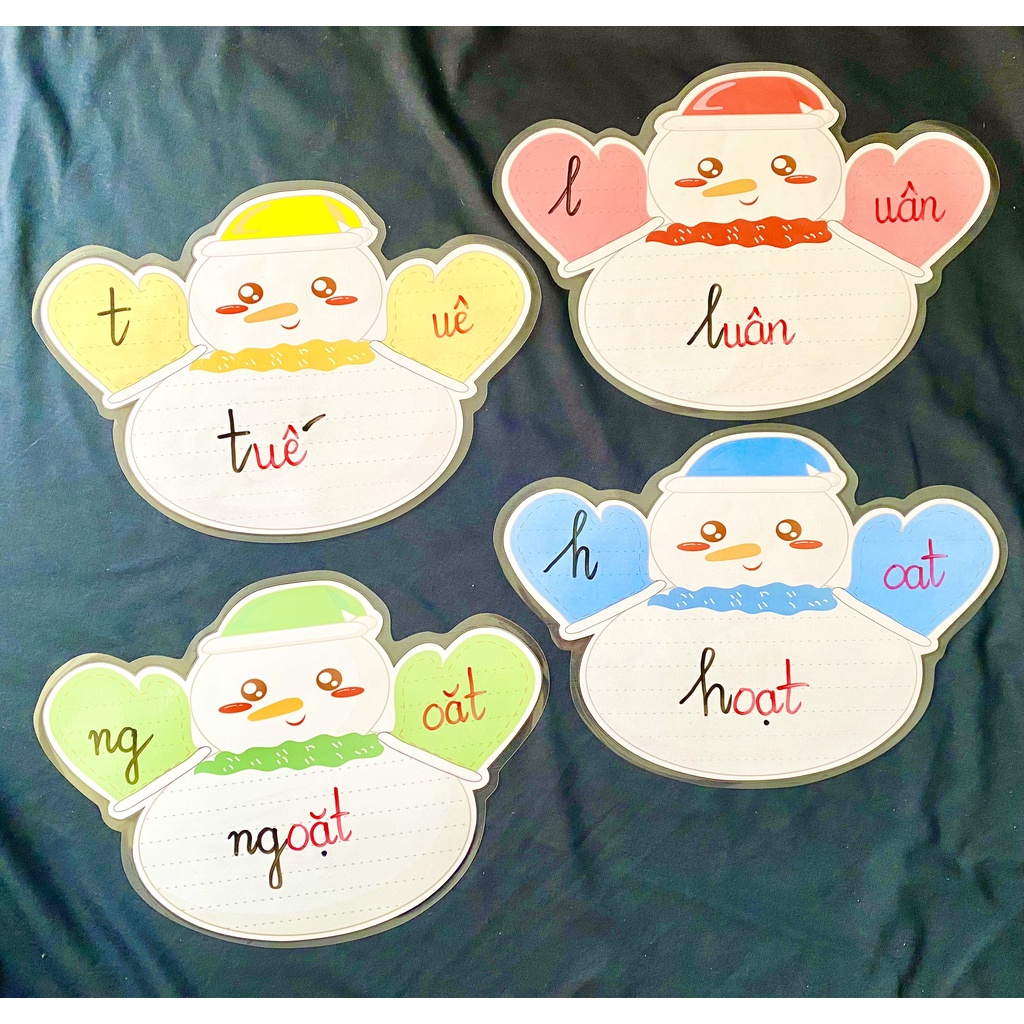 Combo 4 Người Tuyết Đáng Yêu (Đồ Dùng Dạy Học MIKI)