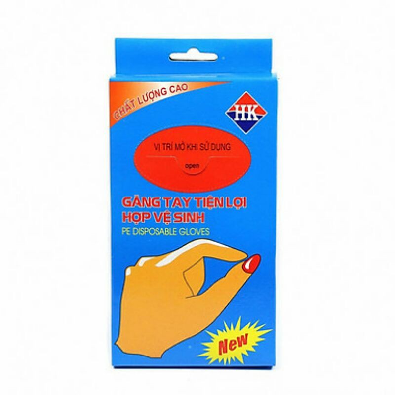 200 cái Găng tay dùng 1 lần nilong, găng tay nilon đa năng trong suốt bền đẹp