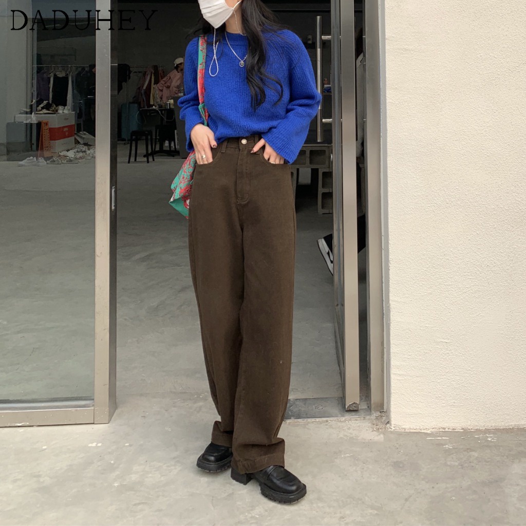 Ảnh Quần jeans DaDuHey thời trang nữ ống rộng lưng cao 6 màu lựa chọn thời trang 3