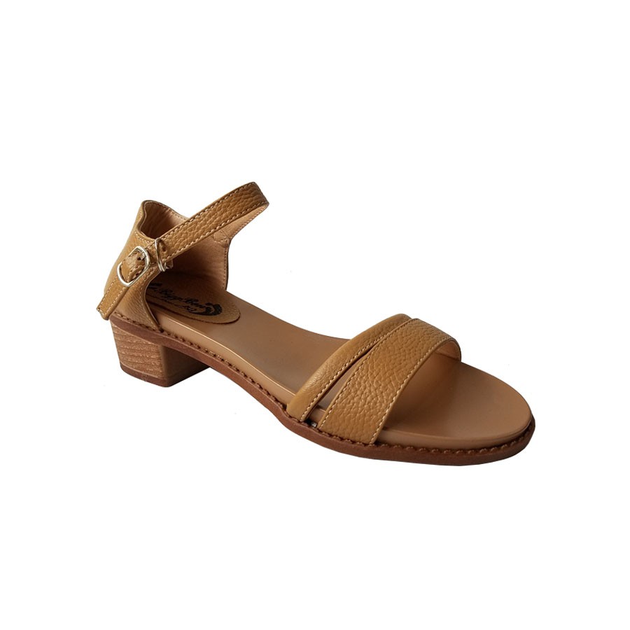 Giày Sandal Cao Gót Nữ Da Bò BIGGBEN HKD162