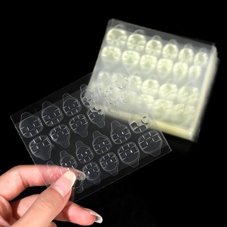 Bộ 240 miếng keo thạch dán móng tay siêu mỏng hai mặt trong suốt cho nữ