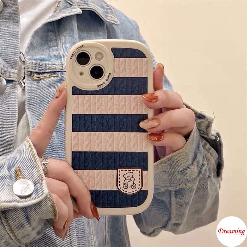 Ốp Lưng Cho Redmi Note 13 12 11S 10S 9S 8 7 A1 A2 12C 11A 10C 10A 9C 9A 9T C55 C50 X5 X3 NFC GT M3 10T 13T Pro 11T Hình Bầu Dục Mắt Lớn Mềm Ốp Lưng Điện Thoại Họa Tiết Happy Sọc Gấu