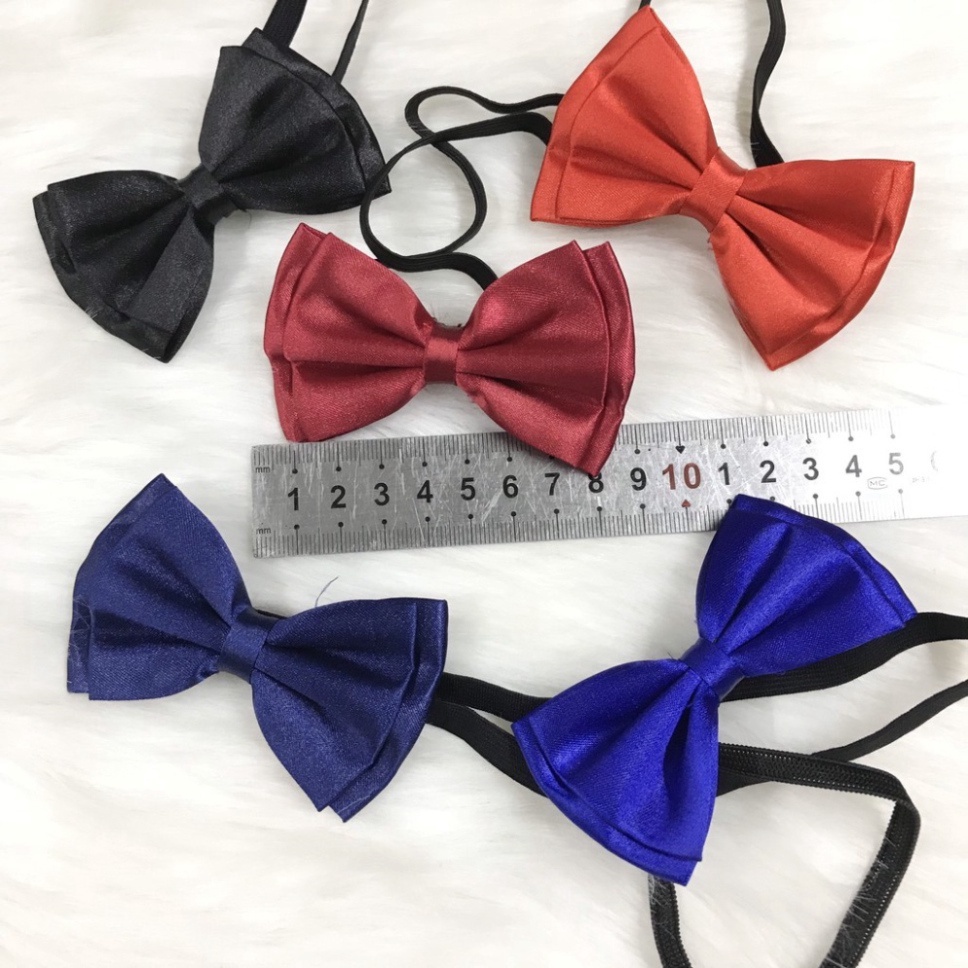Nơ đeo cổ nhỏ và to TINY KING, nơ chú rể cho bé và người lớn vải phi ...