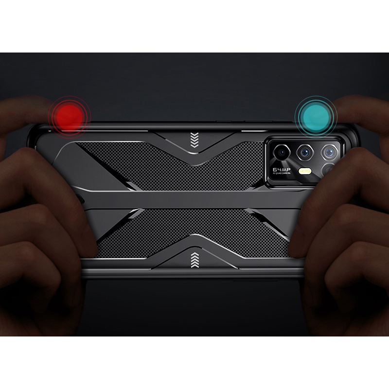 Dành cho ZTE nubia Red Magic 6R Vỏ chống sốc siêu mỏng TPU mềm chống vân tay Vỏ chơi game chống mài mòn
